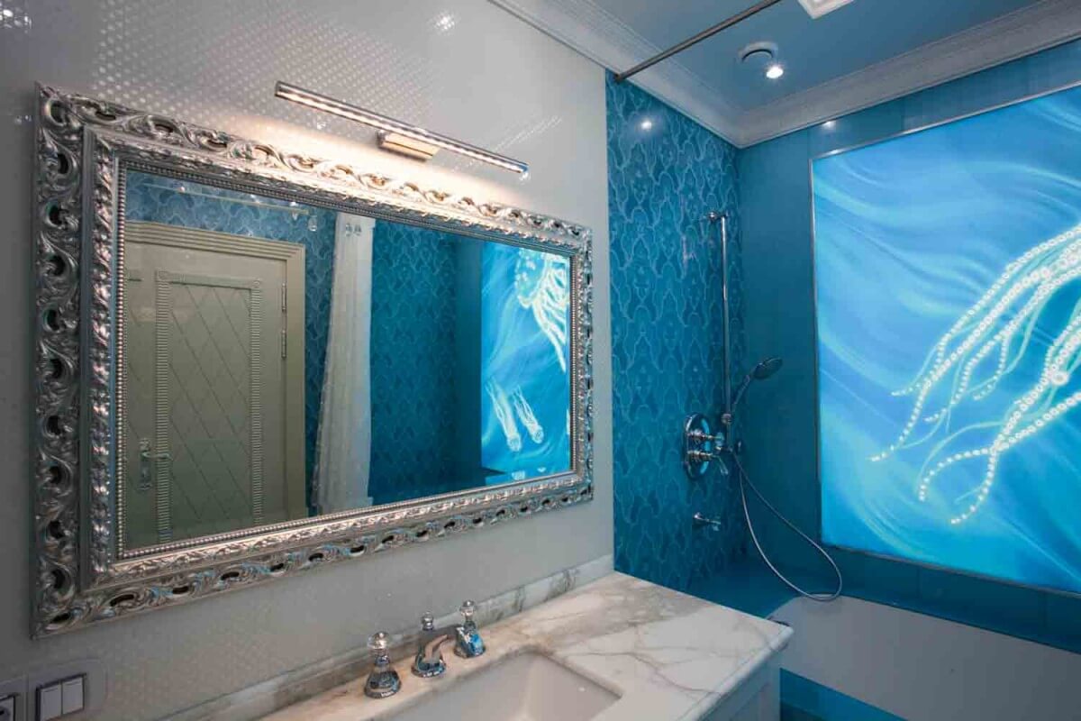 Зеркало по индивидуальным размерам в ванную