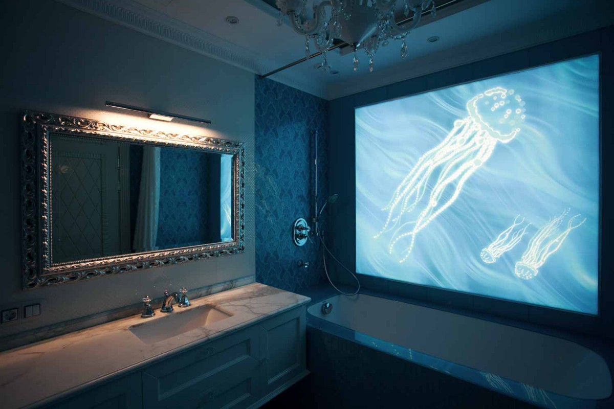 Ванная комната по индивидуальному проекту в морском стиле